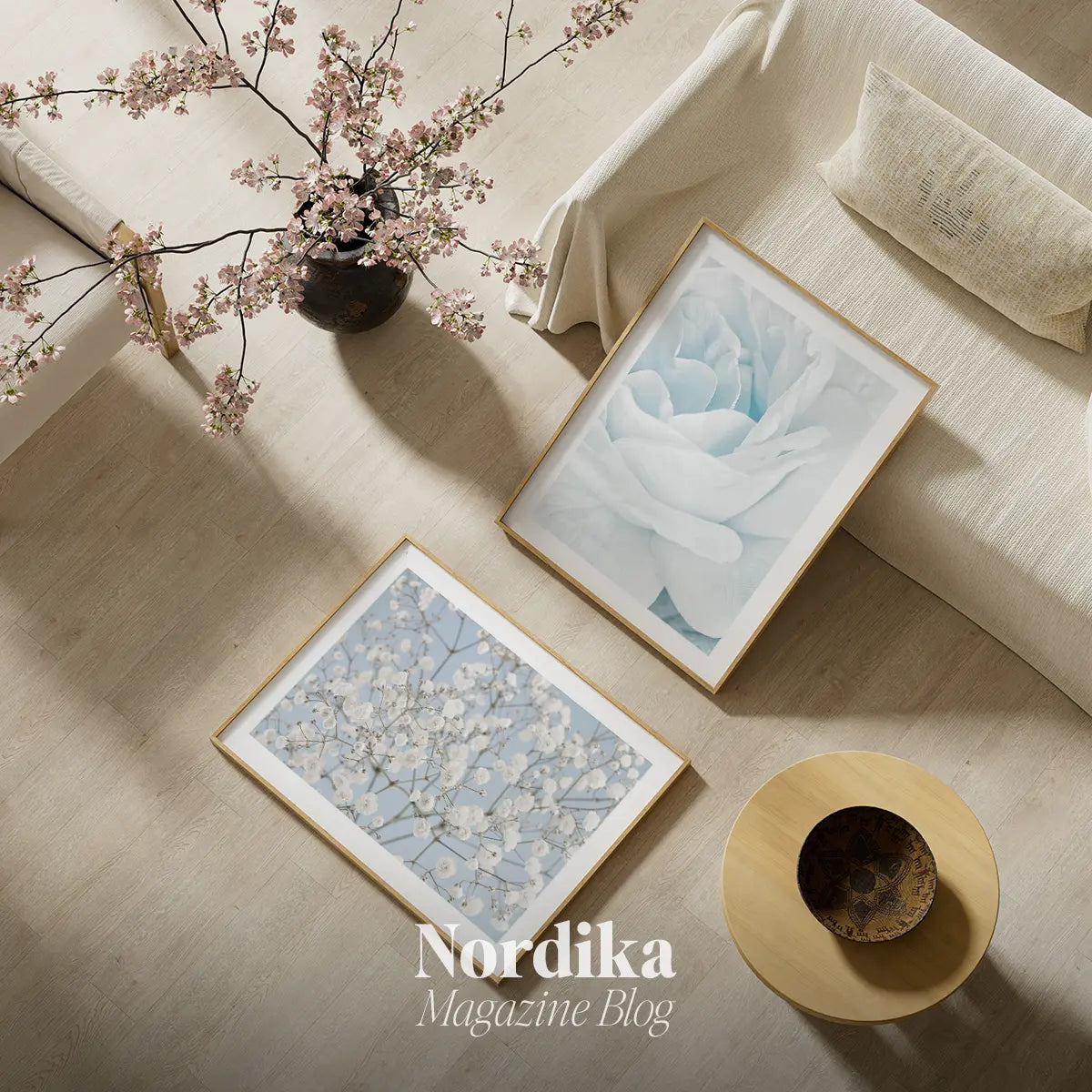 cicek temali floral art poster