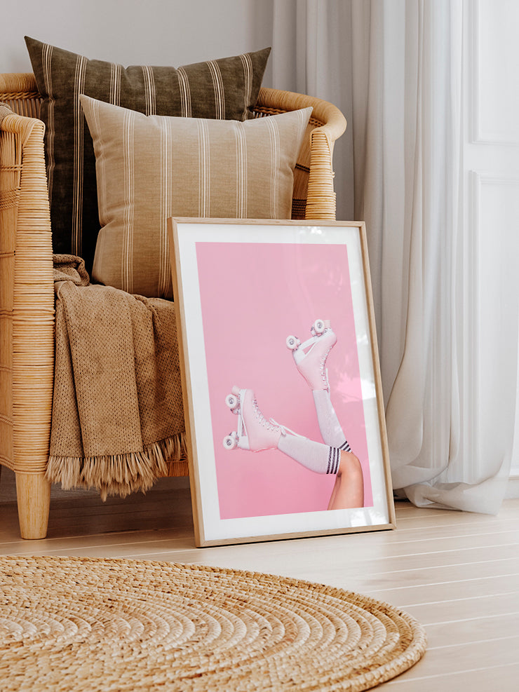 Pink Roller - Art Print Poster