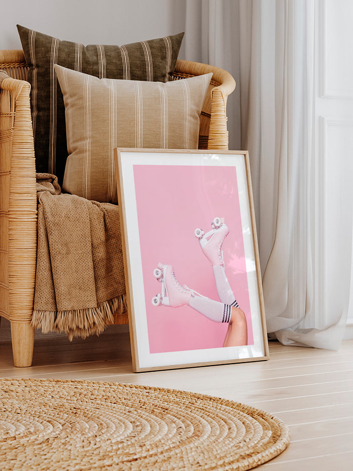 Pink Roller - Art Print Poster