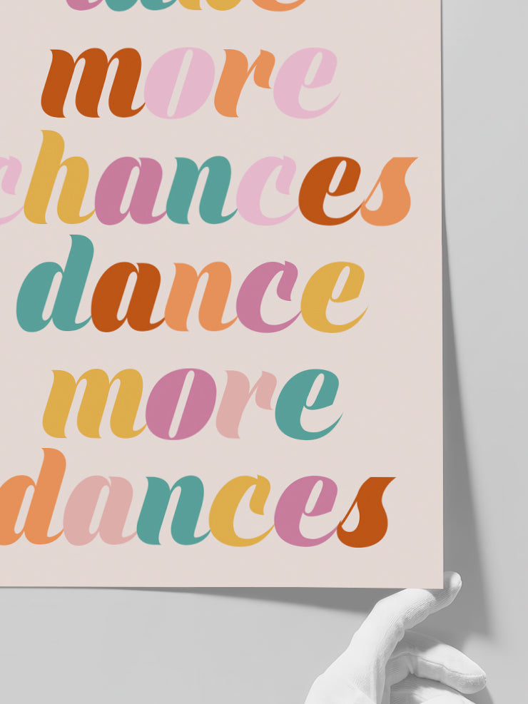 Take More Chances - Art Print Poster