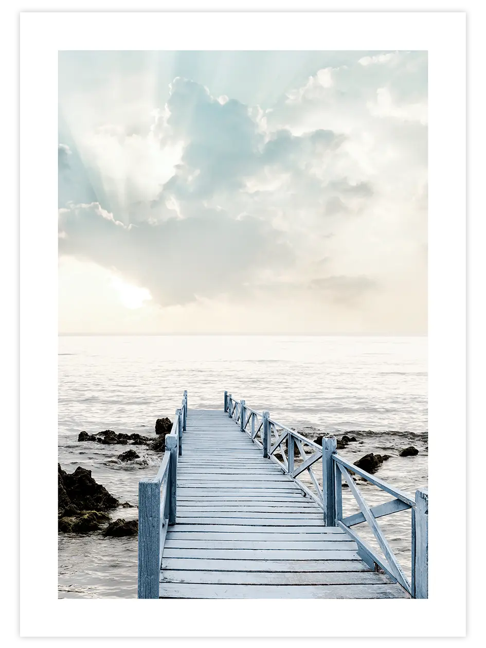 Mavi İskele - Art Print Fotoğraflar Poster