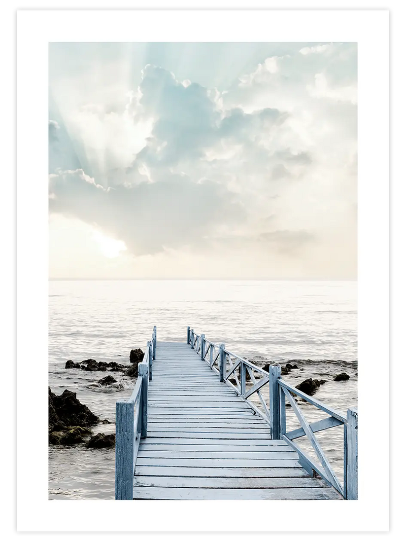 Mavi İskele - Art Print Fotoğraflar Poster