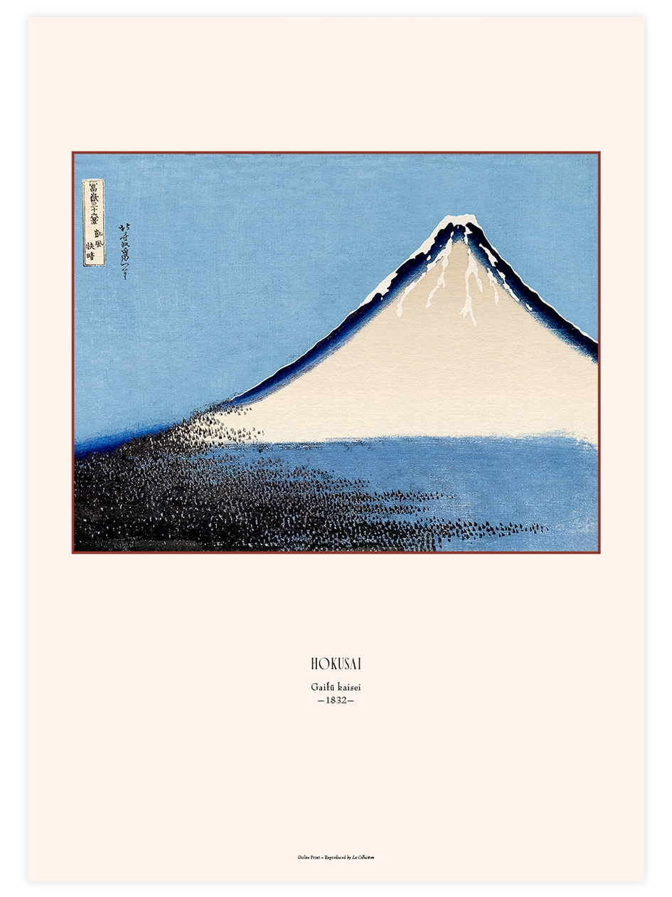 Hokusai, Fine Wind, Clear Morning - Art Print Ünlü Ressamlar Poster