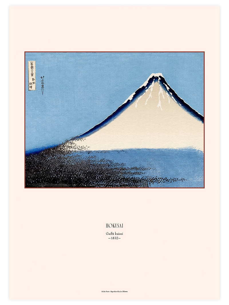 Hokusai, Fine Wind, Clear Morning - Art Print Ünlü Ressamlar Poster