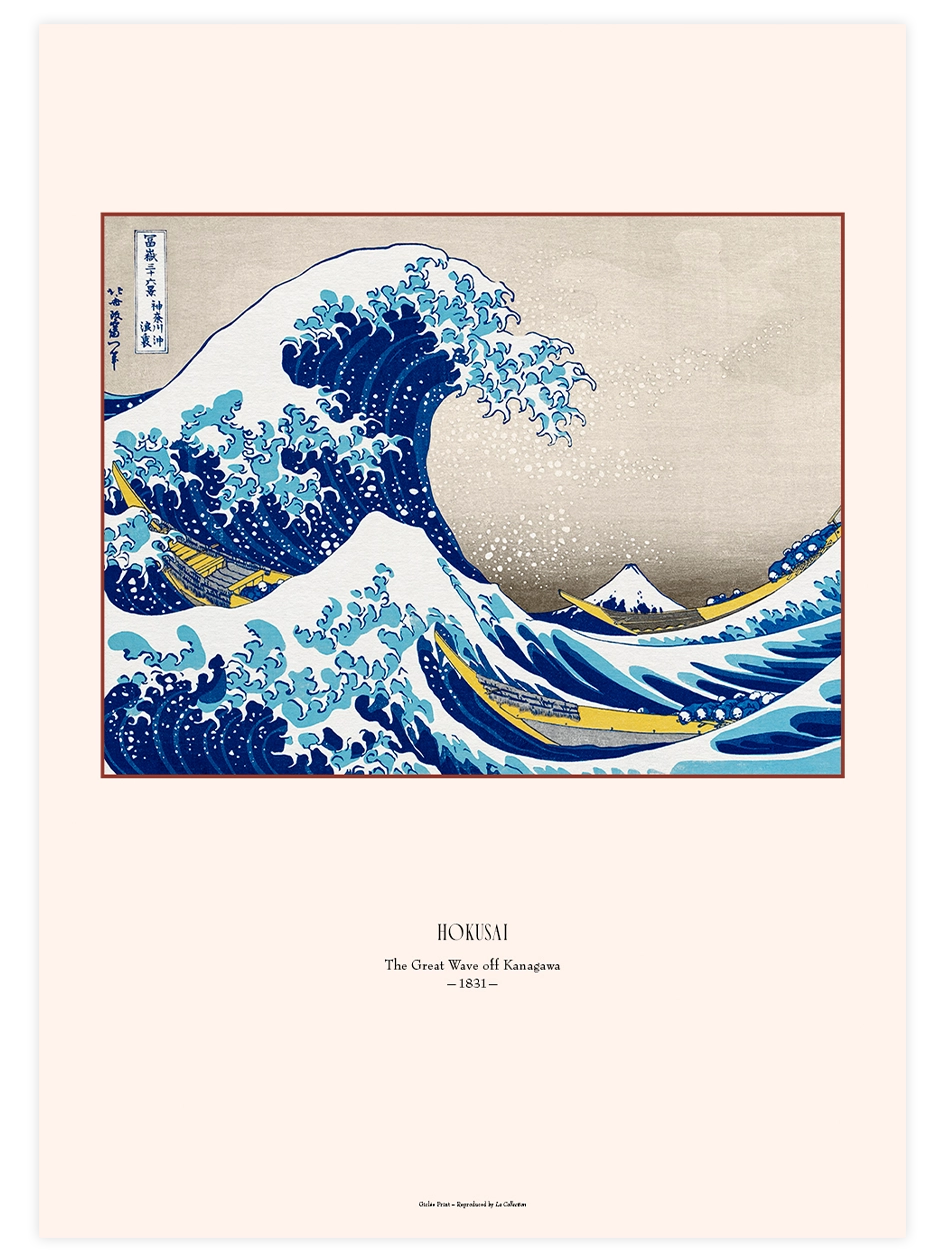 Hokusai, Büyük Dalga - Art Print Ünlü Ressamlar Poster