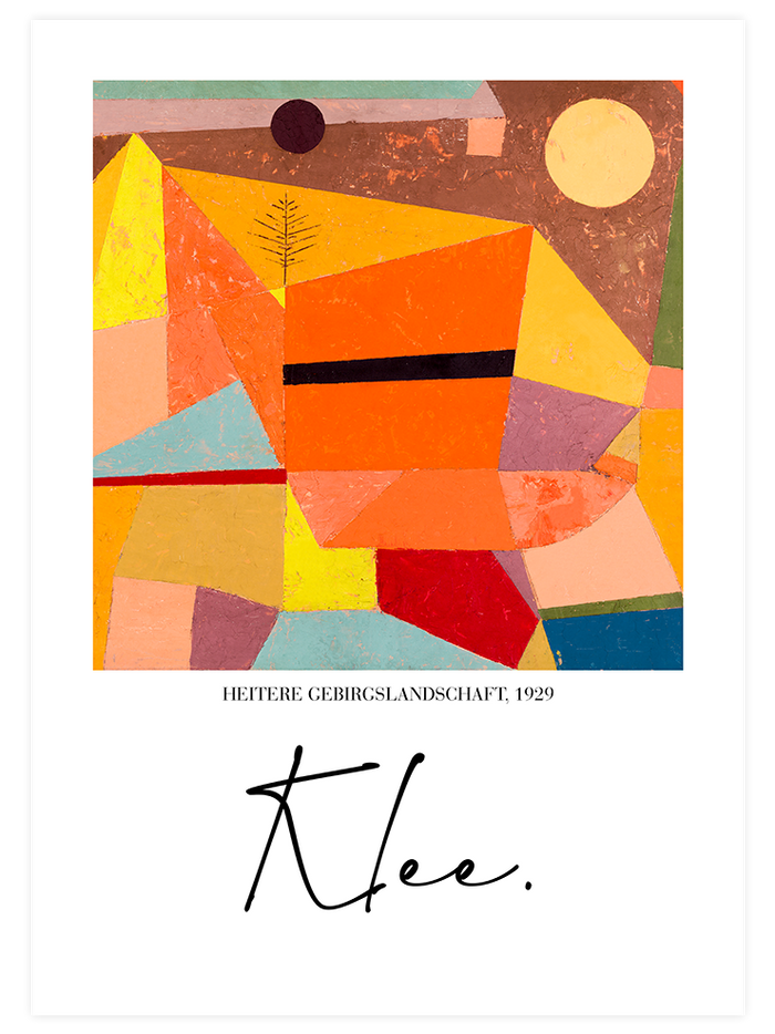 Paul Klee Joyful Mountain - Poster Seti Duo Poster