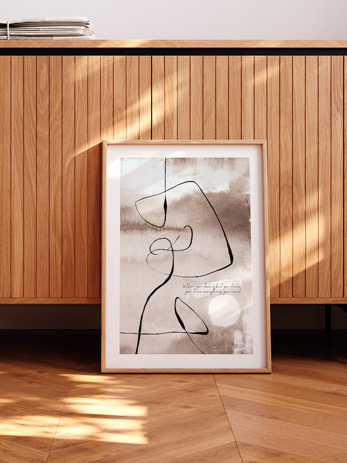 Abstract Lines N9 - Art Print Poster