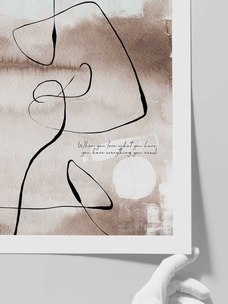 Abstract Lines N9 - Art Print Poster