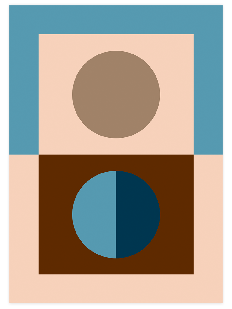 Geometrik Form N2 - Art Print Sanatsal Poster