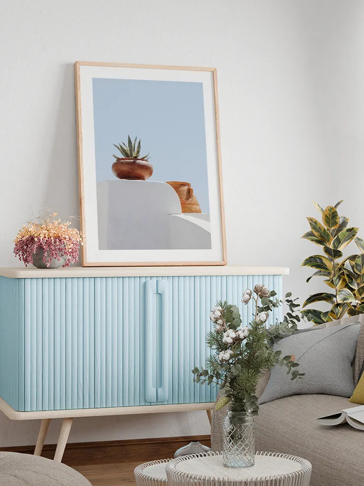 Agave bitkili minimal mimari tablo