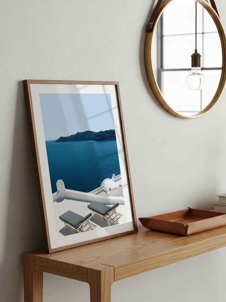 Akdeniz sahil fotoğraf sanat tablo
