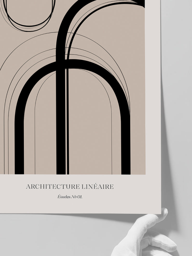 Architecture Linéaire - Art Print Poster