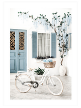 Beyaz Bisiklet - Art Print