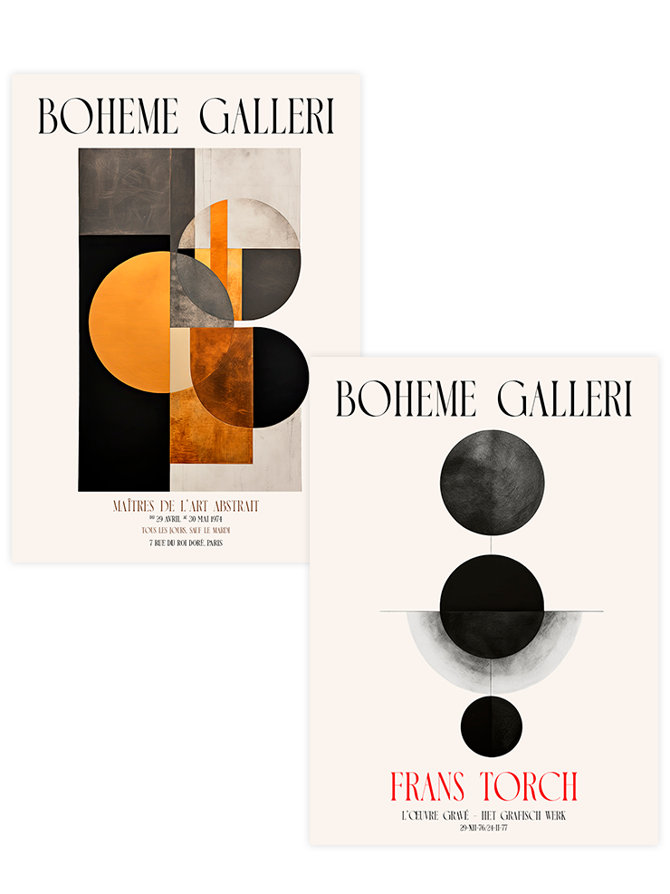 Boheme Galleri - Poster Seti Duo Sanatsal Poster