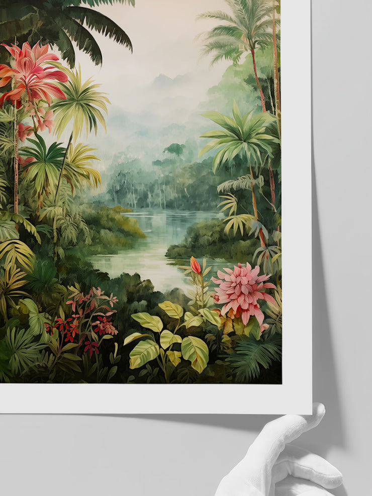 Tropikal Orman - Art Print Poster