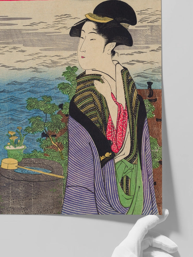Eishosai Choki, New Year's Sunrise - Art Print Poster