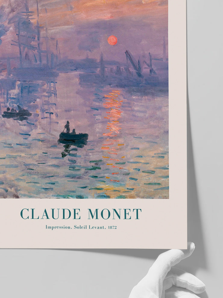 Monet Impression Soleil Levant - Art Print Poster
