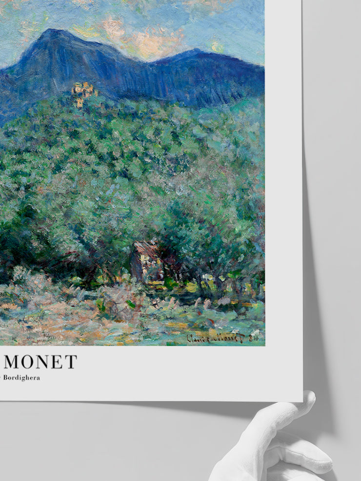 Monet Valle Buona Near Bordighera - Art Print Poster
