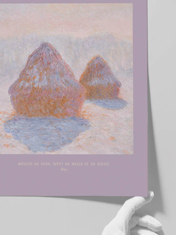 Claude Monet Meules de Foin- Art Print Poster