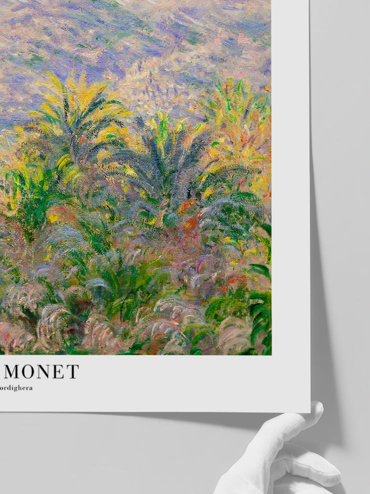 Monet Palmiers à Bordighera - Art Print Poster