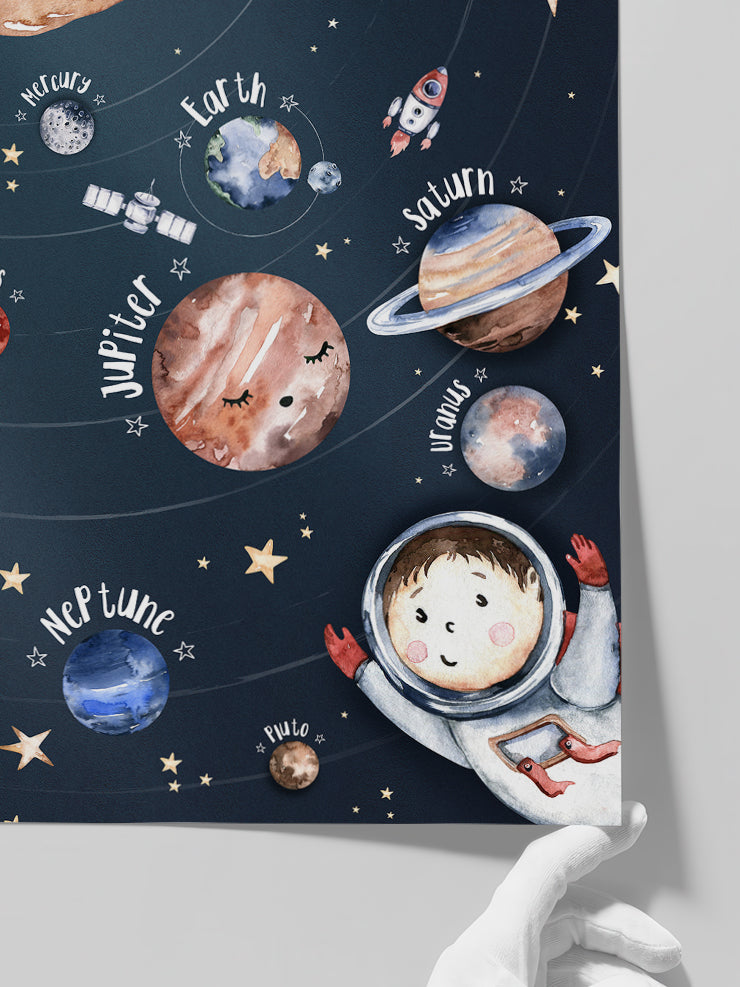 Minik Astronot - Art Print Poster