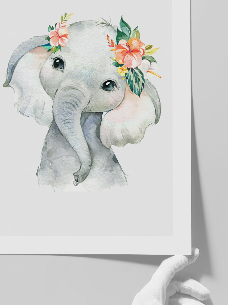Sevimli Fil - Art Print Poster
