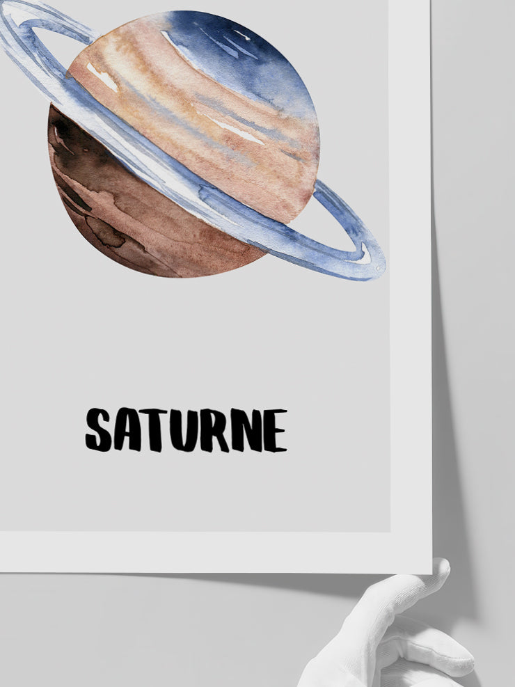 Saturne - Art Print Poster