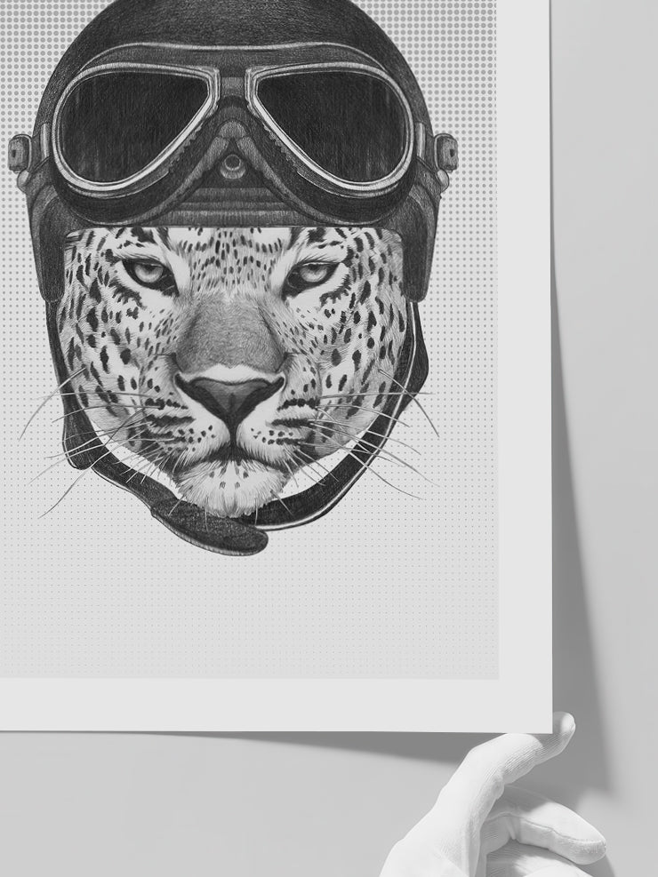 Leopar Pilot - Art Print Poster