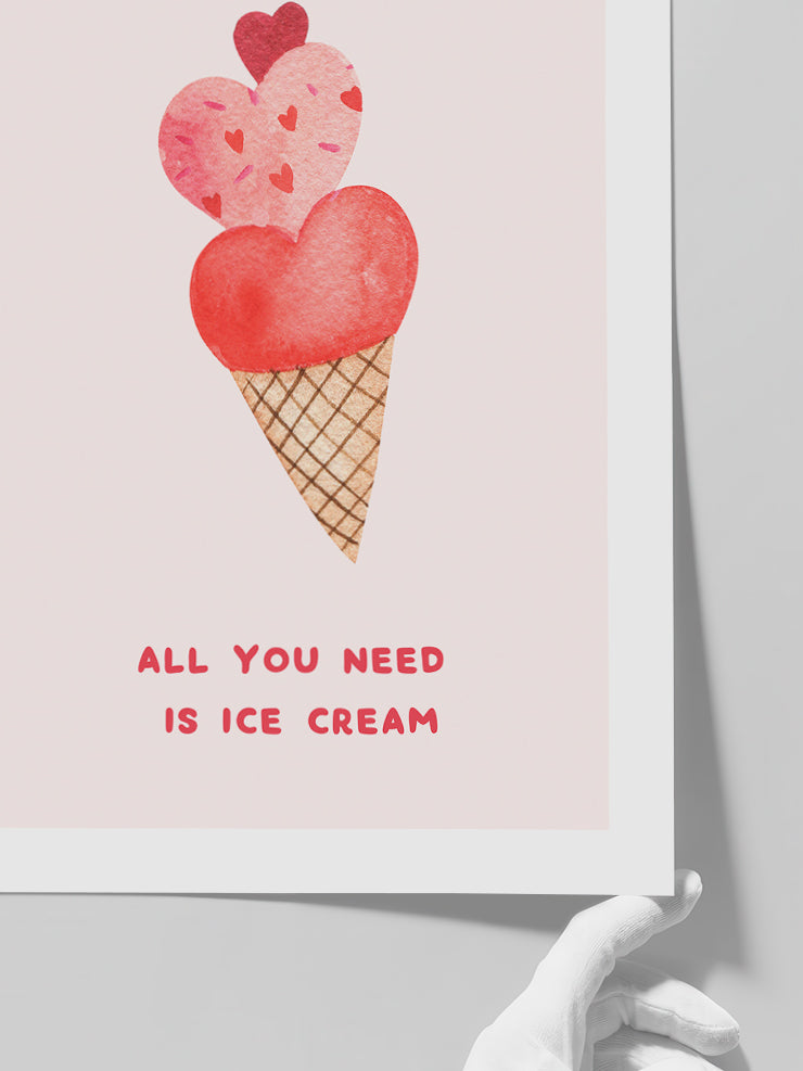 Ice Cream - Art Print Poster