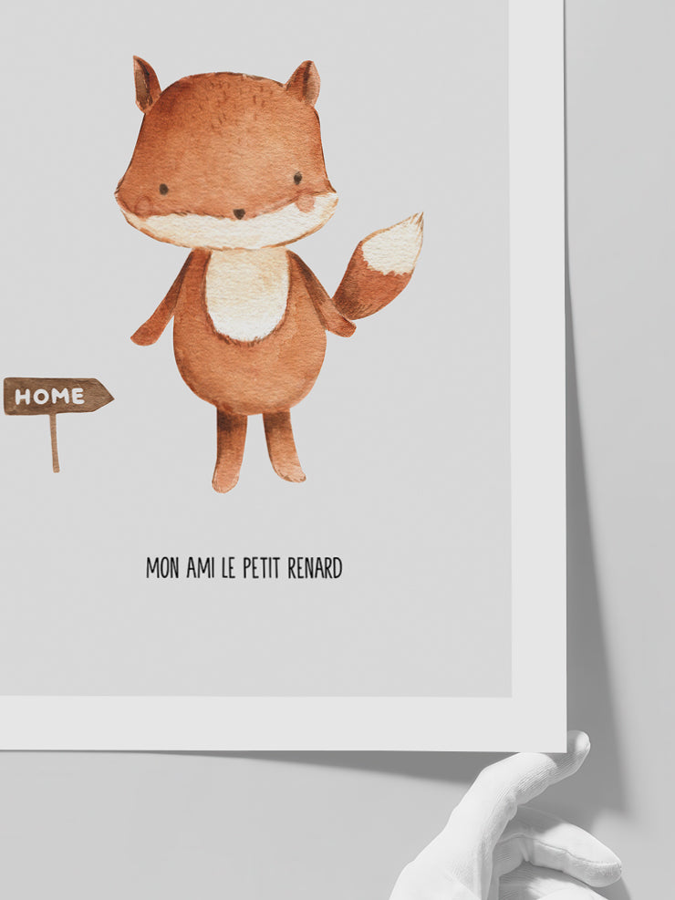 Mon Ami Renard - Art Print Poster