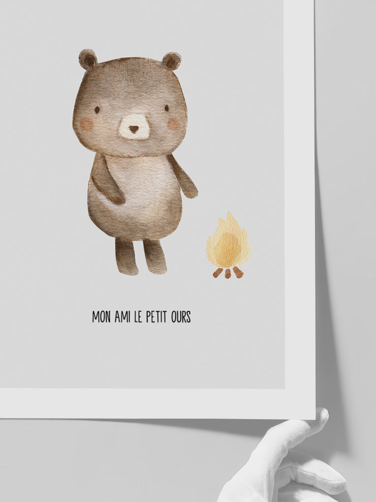 Mon Ami Ours - Art Print Poster