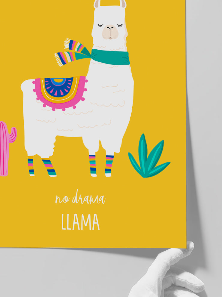 Lama Glama N4 - Art Print Poster