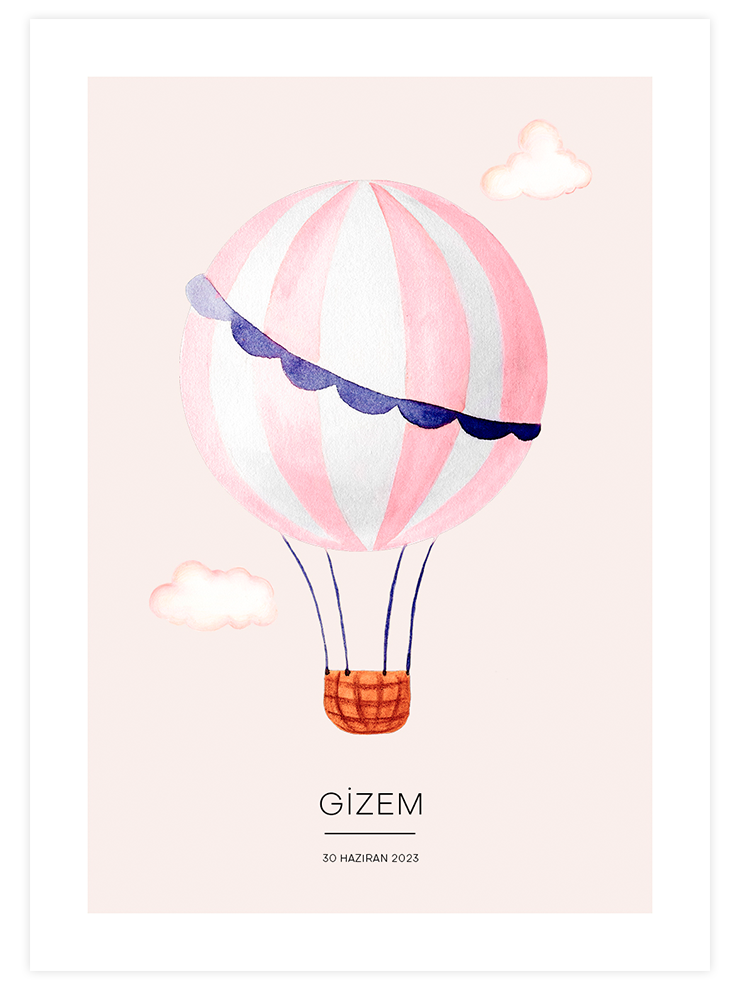 Le Voyage Kişiye Özel - Art Print Çocuk Odası Poster