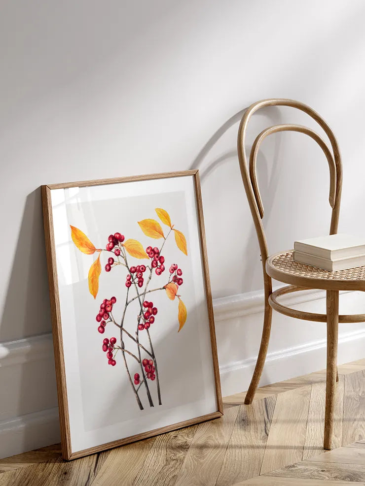 Dalında Meyve - Art Print