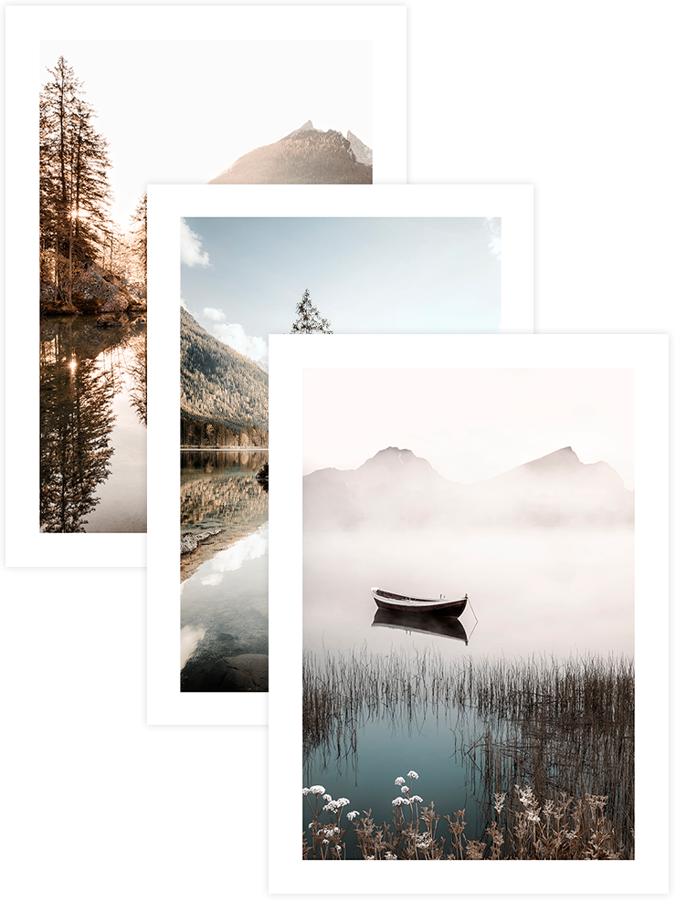 Belle Naturelle - Poster Seti Trio Fotoğraflar Poster