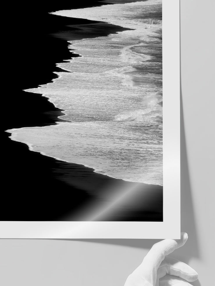 Black Beach - Art Print Poster