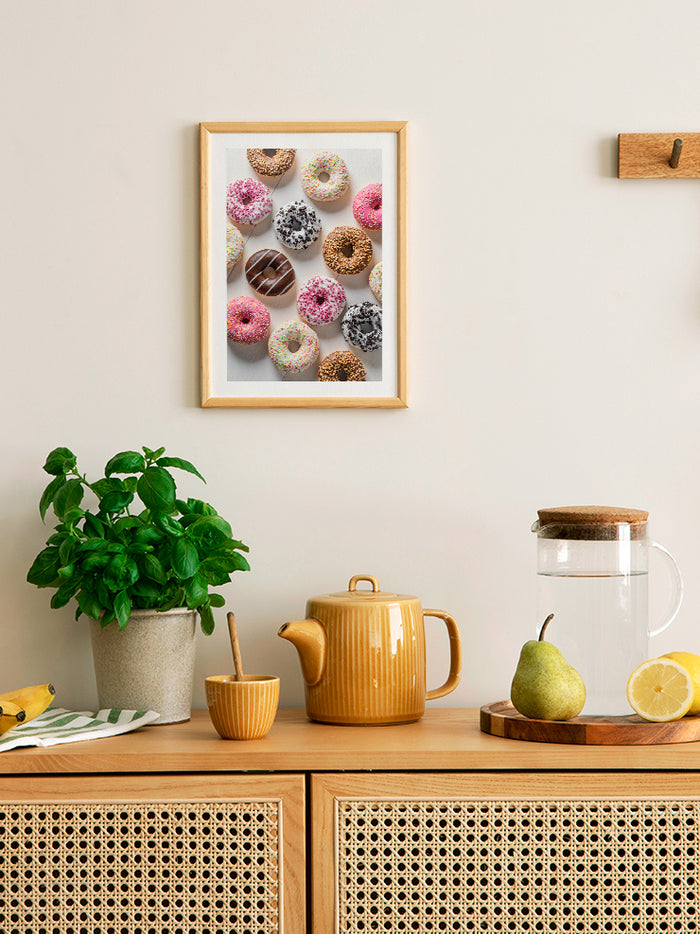 Rengârenk Donutlar N2 - Art Print Poster