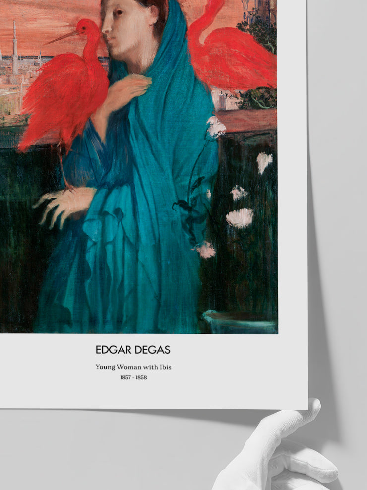 Edgar Degas Young Woman With Ibis - Art Print Poster