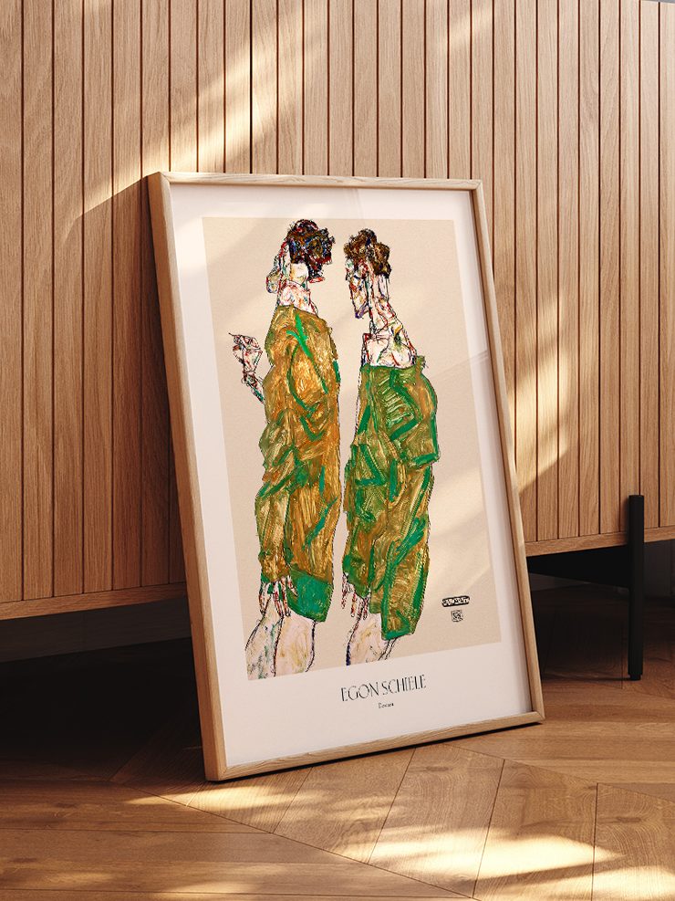 Egon Schiele Devotion - Art Print Poster