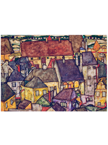 Egon Schiele Sarı Şehir - Art Print Egon Schiele Sarı Şehir - Art Print