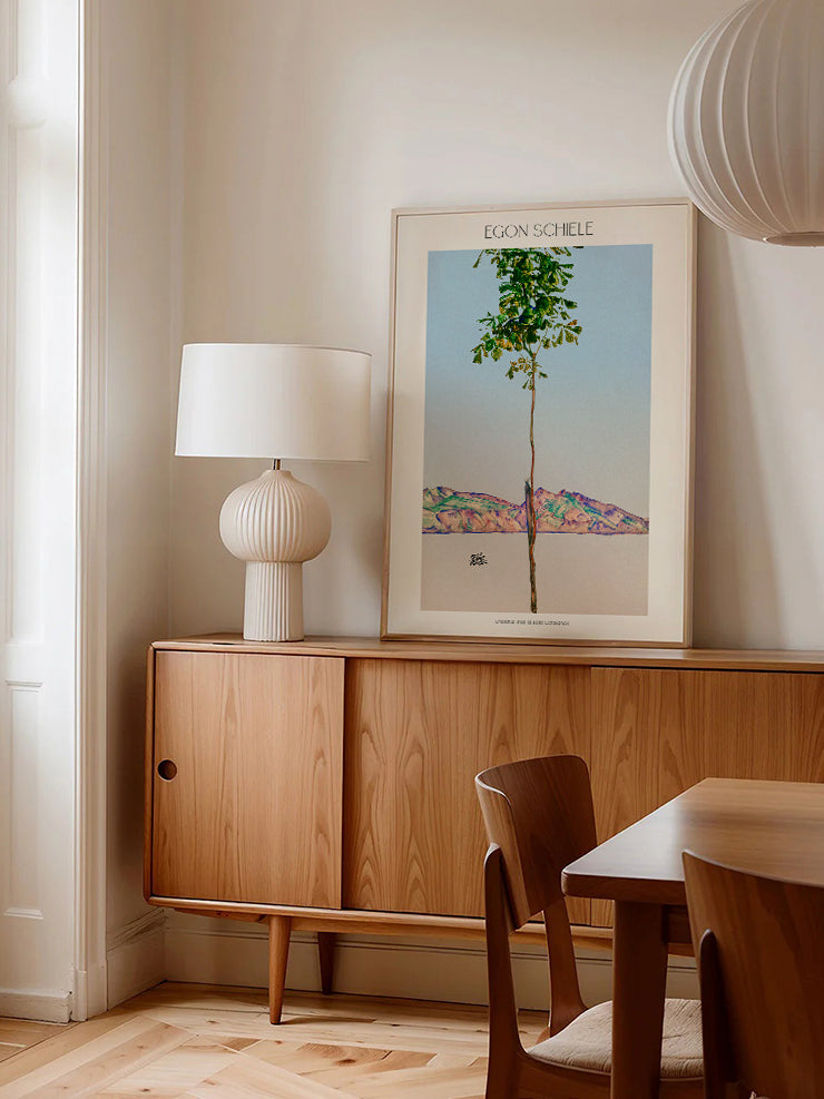 Egon Schiele Chestnut Tree at Lake Constance - Art Print Poster