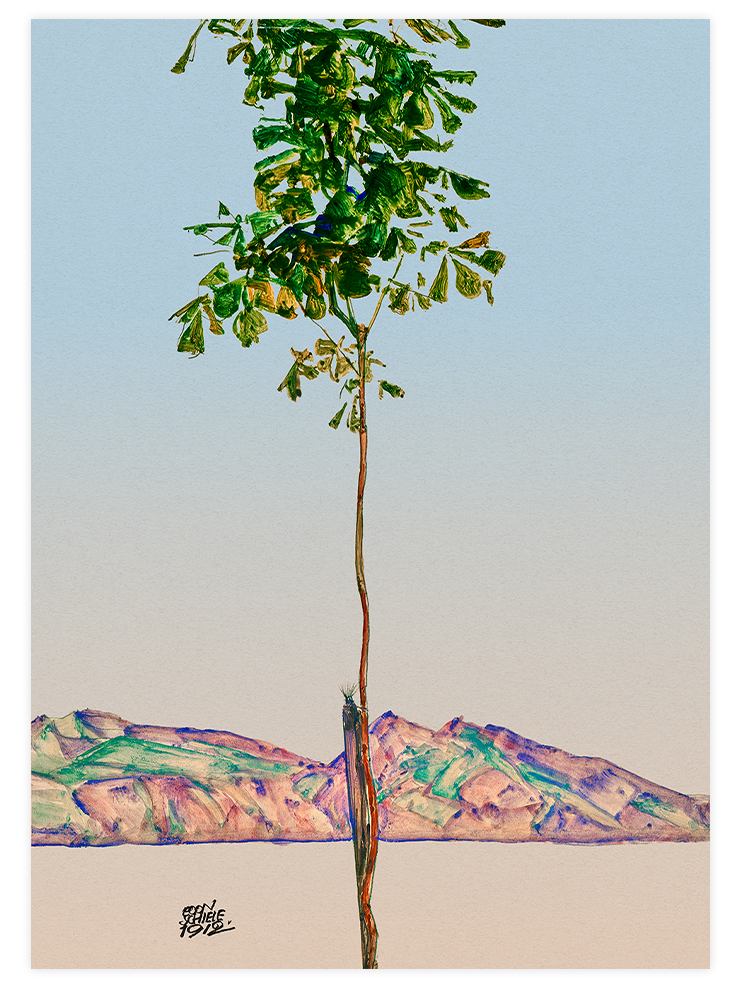 Egon Schiele Trees - Poster Seti Duo Poster
