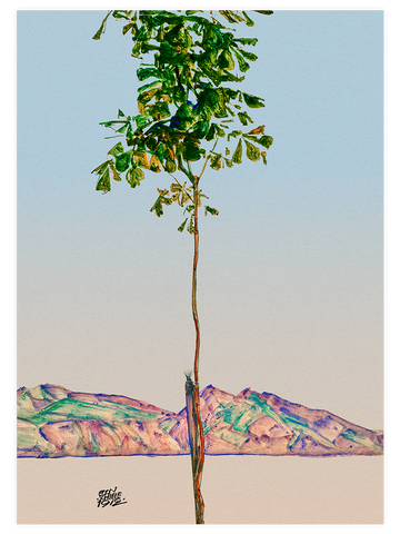 Egon Schiele Konstanz Gölü'ndeki Kestane Ağacı - Art Print Egon Schiele Konstanz Gölü'ndeki Kestane Ağacı - Art Print