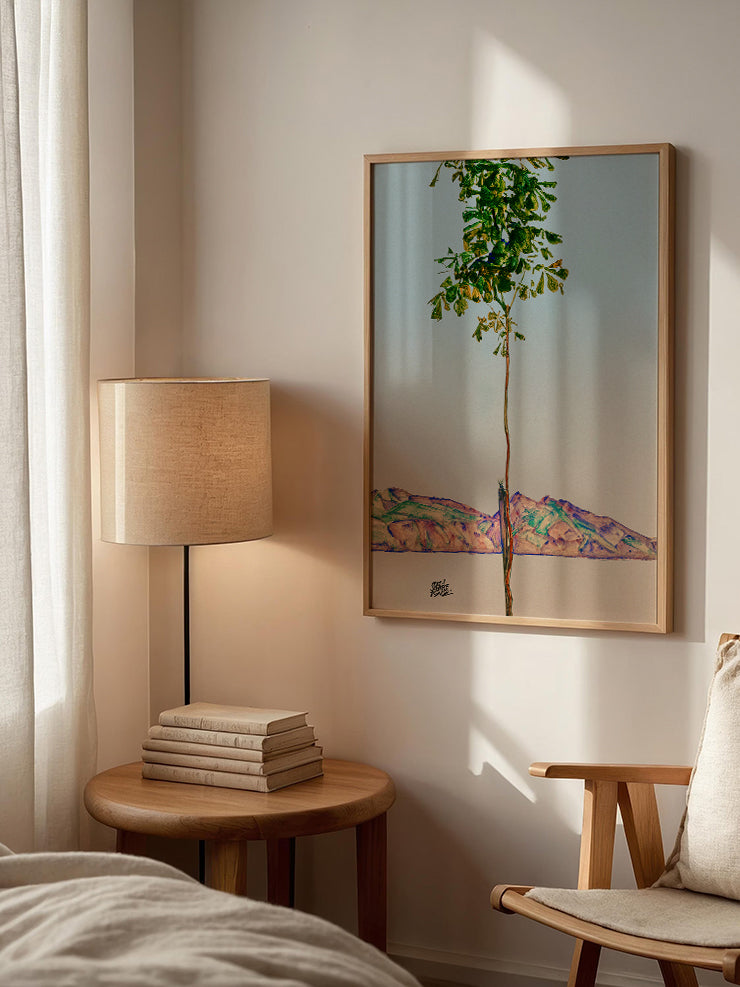 Egon Schiele Konstanz Gölü'ndeki Kestane Ağacı - Art Print Poster