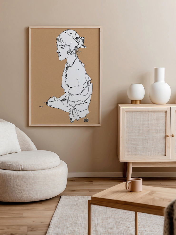 Egon Schiele Poldi - Art Print Poster