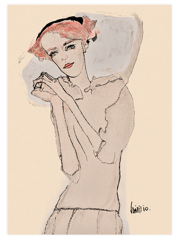 Egon Schiele Portrait Of A Woman - Art Print Egon Schiele Portrait Of A Woman - Art Print