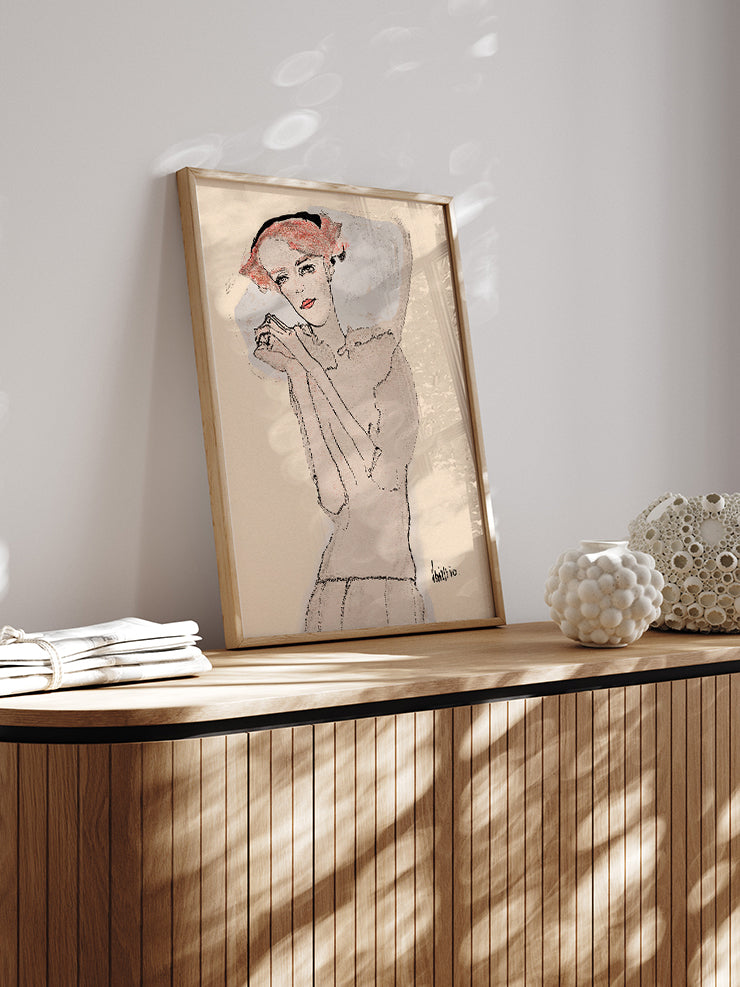 Egon Schiele Portrait Of A Woman - Art Print Poster