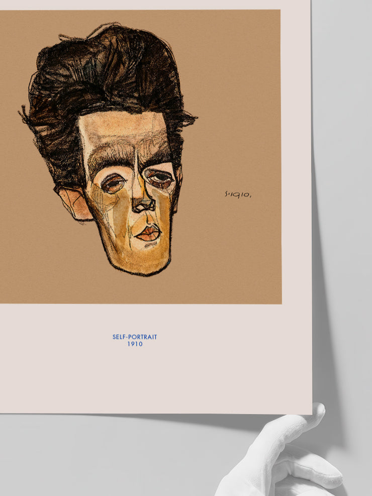 Egon Schiele Self-Portrait - Art Print Poster