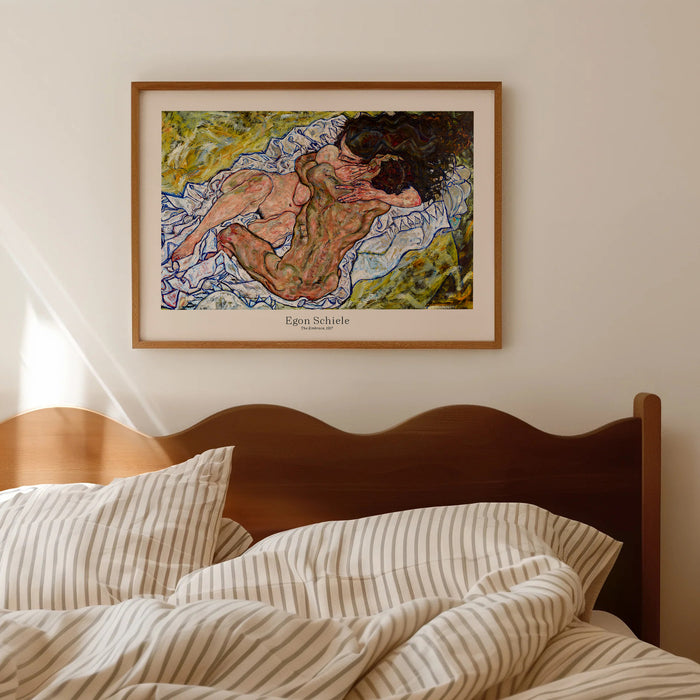 Egon Schiele The Embrace (Lovers II) - Art Print Poster