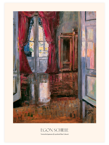 Egon Schiele View into the Apartment of Leopold and Marie Czihaczek - Art Print Egon Schiele View into the Apartment of Leopold and Marie Czihaczek - Art Print